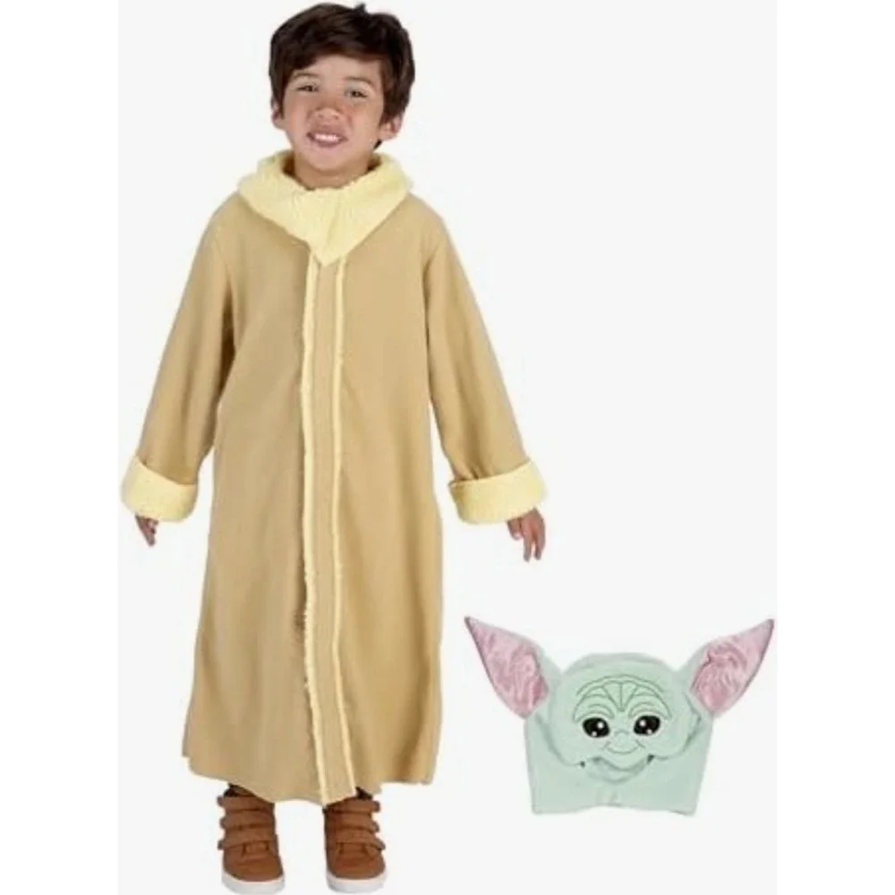 Star‎ Wars Mandalorian Grogu Toddler Costume Robe Headpiece 3T 4T NEW